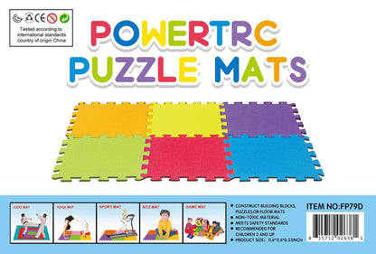 Foam Puzzle Mat – 10 Connectable Pieces, 12x12 in Each – Soft Play Mat for Kids