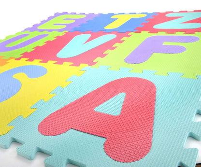 Kids Alphabet and Number Puzzle Play Mat – Soft, Interlocking Foam Tiles for Learning