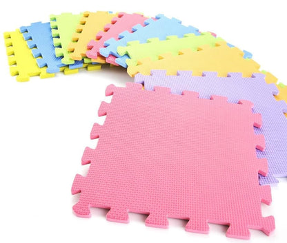 Foam Puzzle Mat – 10 Connectable Pieces, 12x12 in Each – Soft Play Mat for Kids