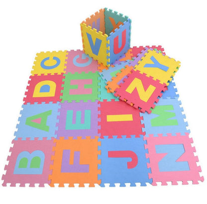 Kids Alphabet and Number Puzzle Play Mat – Soft, Interlocking Foam Tiles for Learning