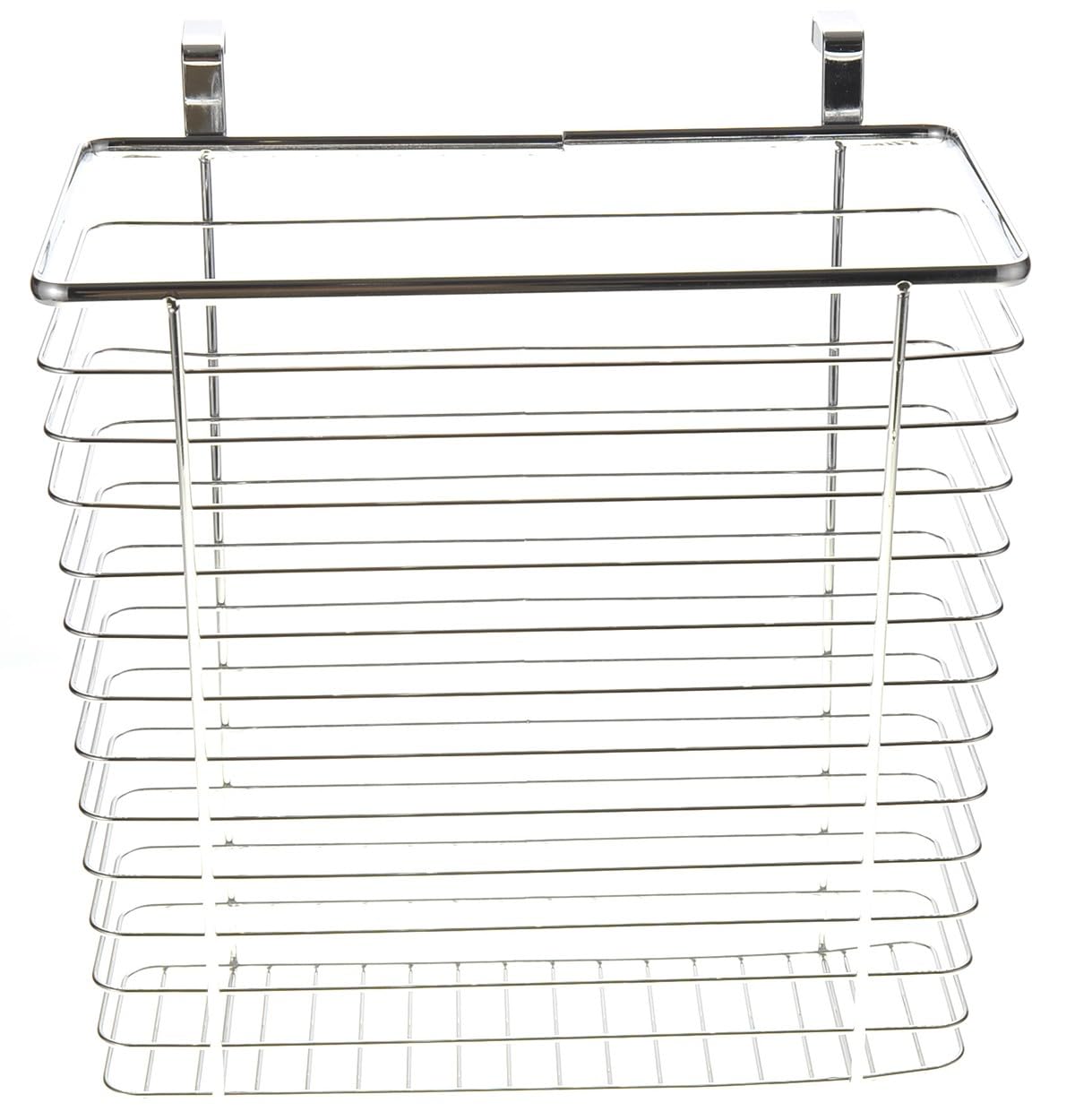 Dusky Shark Chrome Cabinet Wastebasket/Storage Basket - Stylish and Functional Organizer