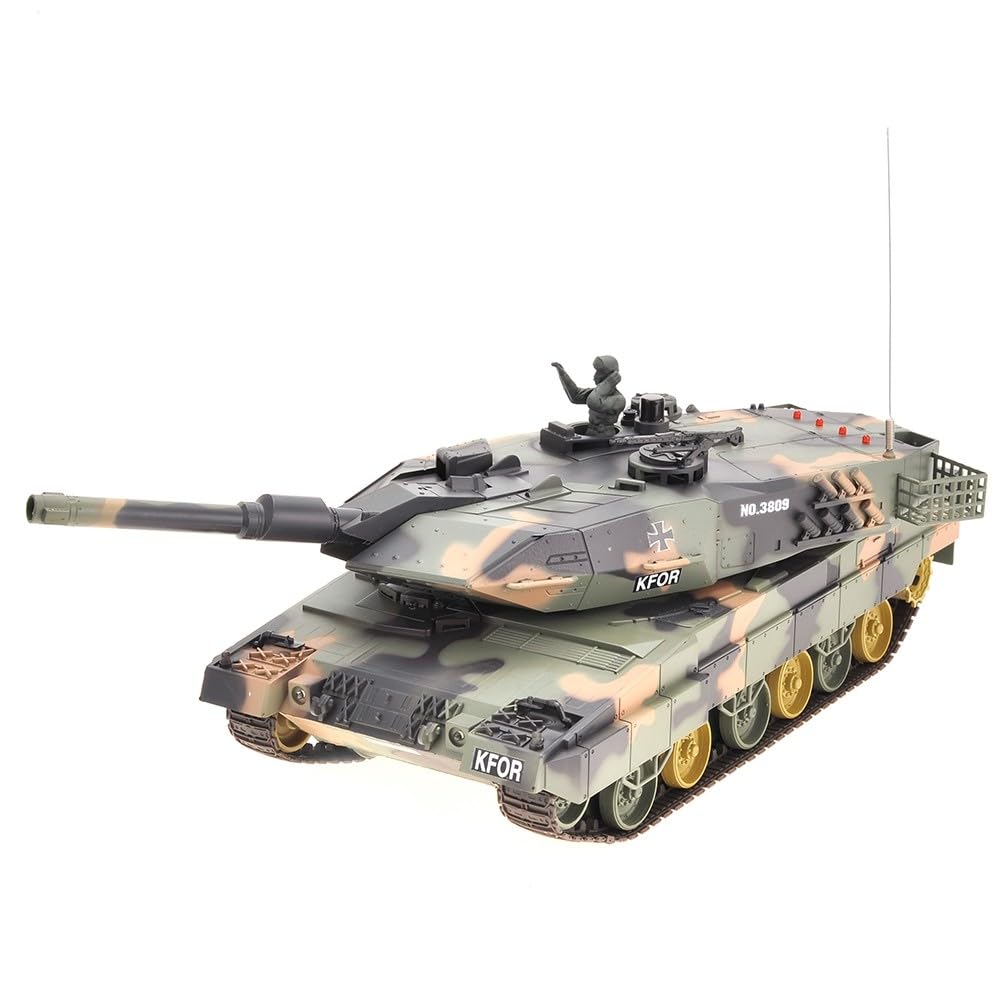 Dusky Shark 16in 1:24 RC German Leopard Battle Tank with BB Shooting Function