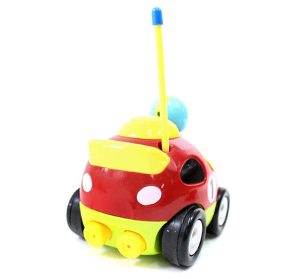 Dusky Shark 4" Cartoon RC Race Car - Red Remote Control Toy for Toddlers