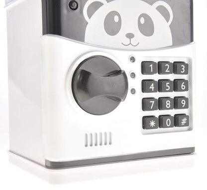 Cartoon Panda Electronic Piggy Bank – Password Protected Coin Savings Bank