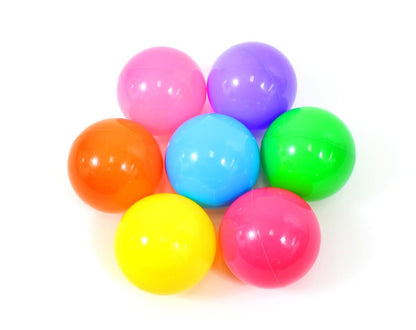 Dusky Shark Non-Toxic Crush-Proof Play Balls - 100 Pack, 7 Colors: Pink, Green, & More