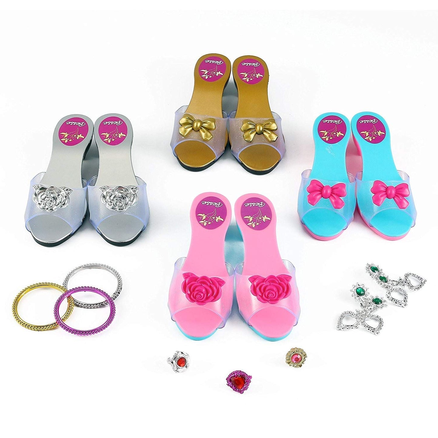 Princess Dress-Up Shoes and Accessories Set – Fun Costume Kit for Kids