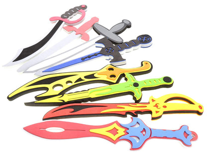 Dusky Shark 8-Pack Foam Swords Set – Safe Play Swords for Kids, Perfect for Active Play