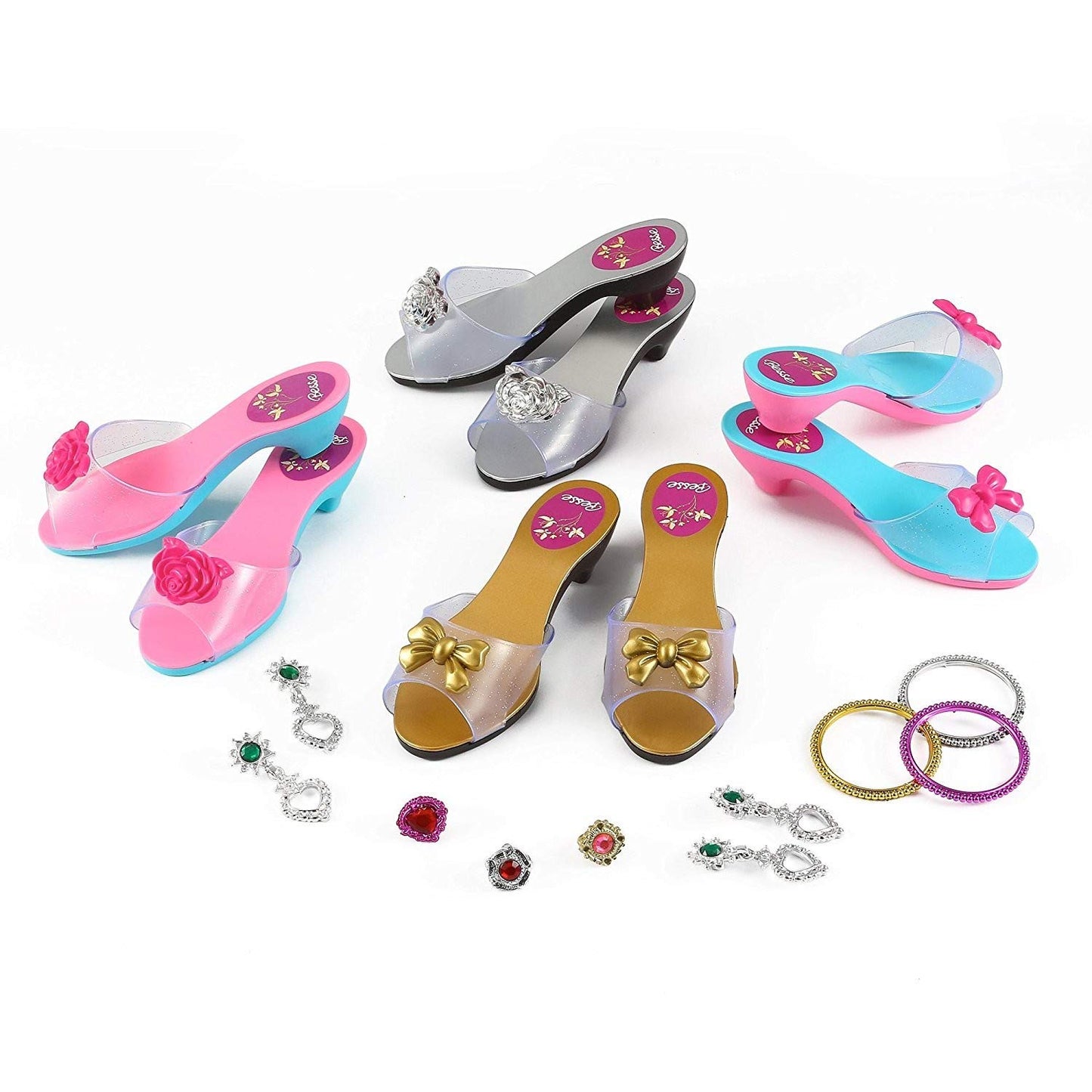 Princess Dress-Up Shoes and Accessories Set – Fun Costume Kit for Kids