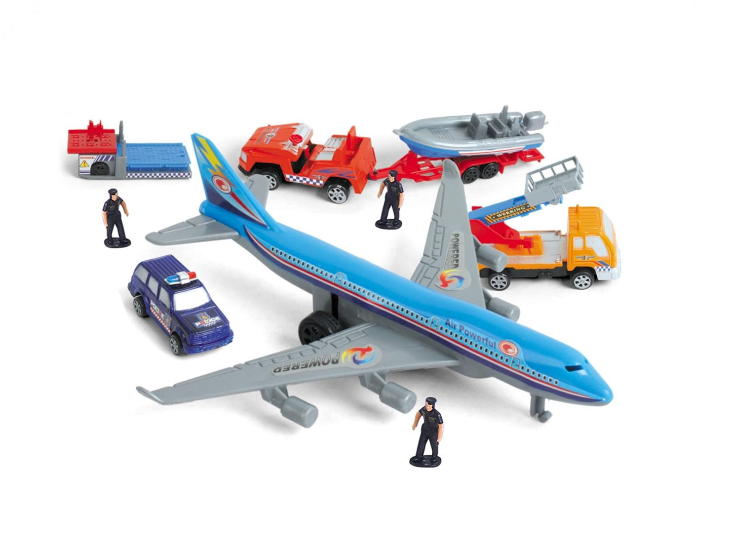 57-Piece Kids Airport Playset: Planes, Vehicles, and Accessories