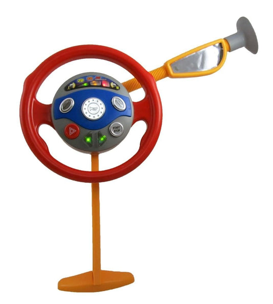 Dusky Shark 28" Electronic Backseat Driver Toy - Interactive Steering Wheel for Kids