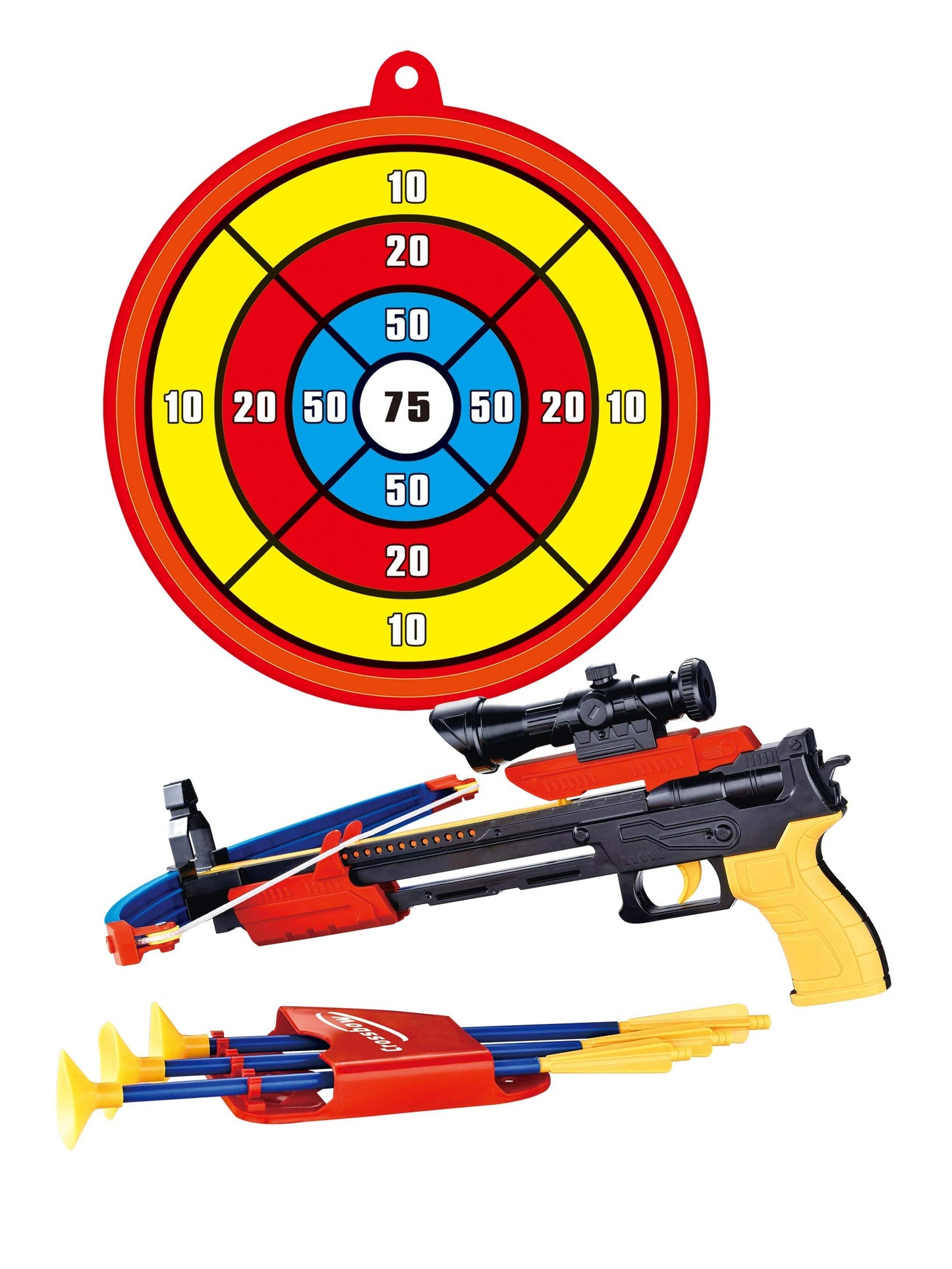 Archery Crossbow and Arrow Toy Set with Target - Fun Shooting Game for Kids