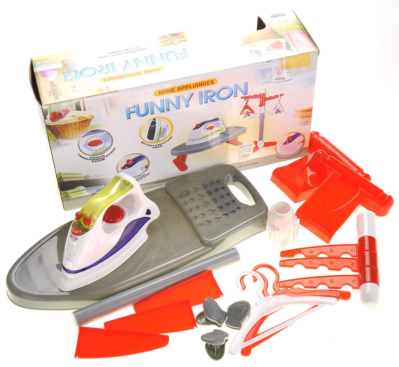 Little Helper Ironing Playset Toy - Pretend Play Iron and Accessories for Kids