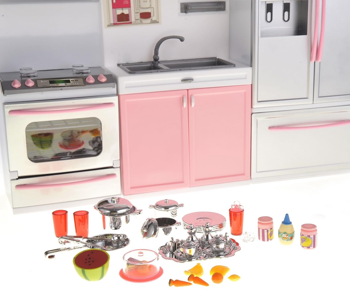 Battery Operated Modern Kitchen Playset - Interactive Toy Kitchen for Kids