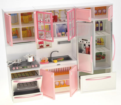 Battery Operated Modern Kitchen Playset - Interactive Toy Kitchen for Kids