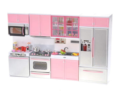 Battery-Powered Modern Kitchen Playset - Interactive Toy Kitchen for Kids