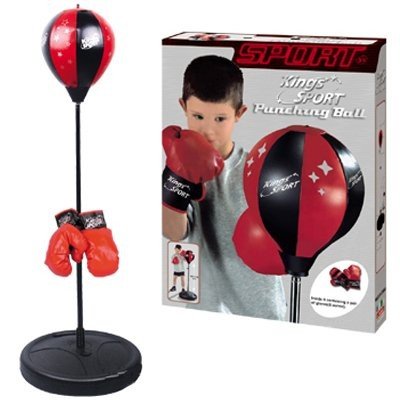 43 in Kings Sport Punching Bag with Gloves - Boxing Set for Kids