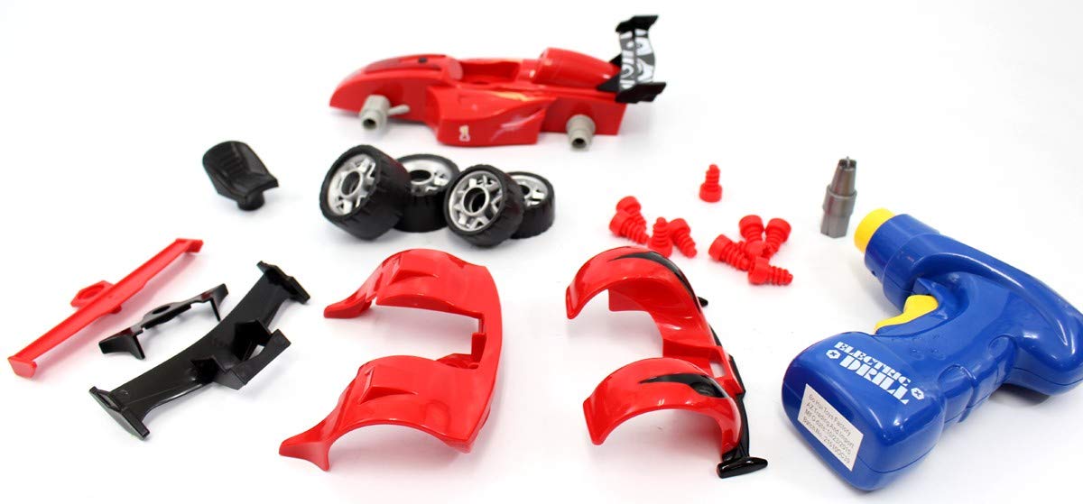 Dusky Shark Formula Racing Car Take-A-Part Toy - Build and Reassemble Fun for Kids