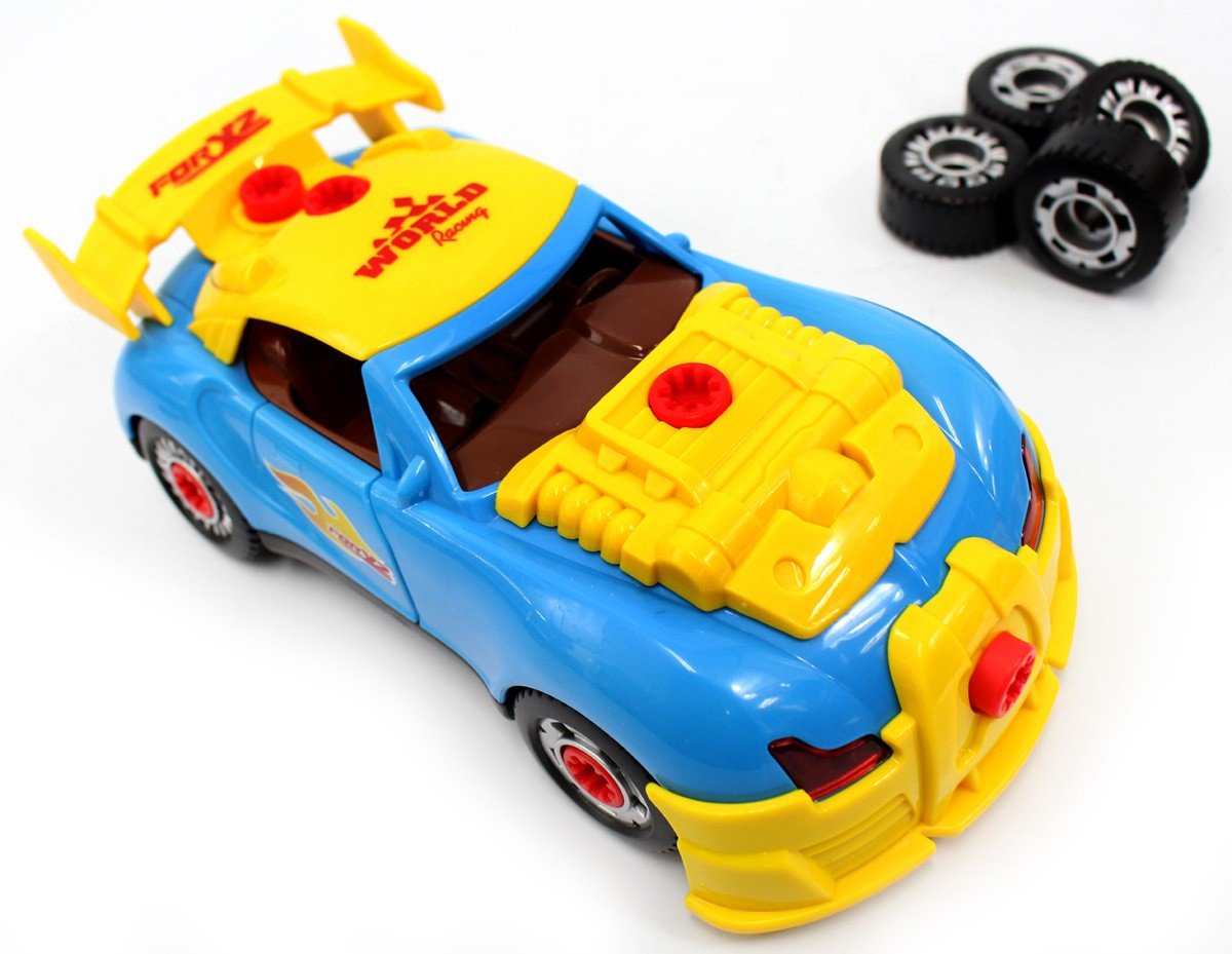 Dusky Shark Race Car Take-A-Part Toy - Build and Rebuild Fun for Kids