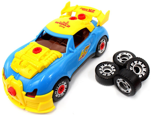 Dusky Shark Race Car Take-A-Part Toy - Build and Rebuild Fun for Kids