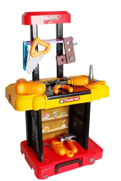 Dusky Shark Kids Tool Workshop Bench - Interactive Playset with Tools and Accessories