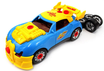 Dusky Shark Race Car Take-A-Part Toy - Build and Rebuild Fun for Kids