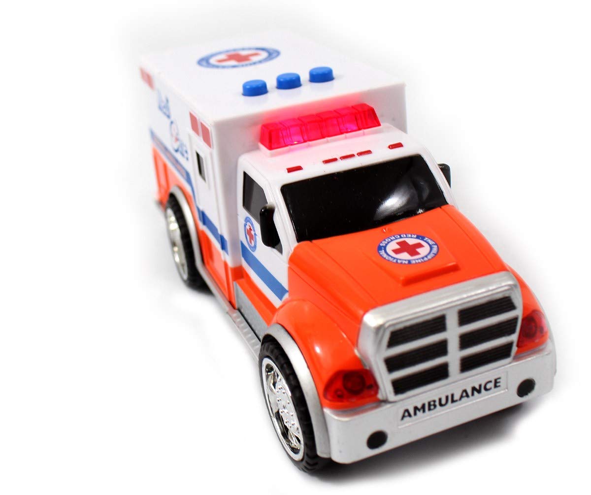 3-in-1 Emergency Vehicle Playset – Fire Truck, Police Car, Ambulance