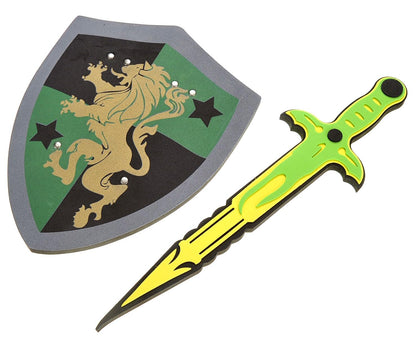 Dusky Shark Foam Swords & Shields Set – White Eagle vs Golden Lion