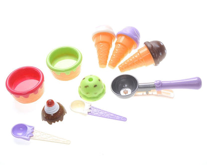 Ice Cream Parlor Playset Toy for Kids - Pretend Play Ice Cream Stand