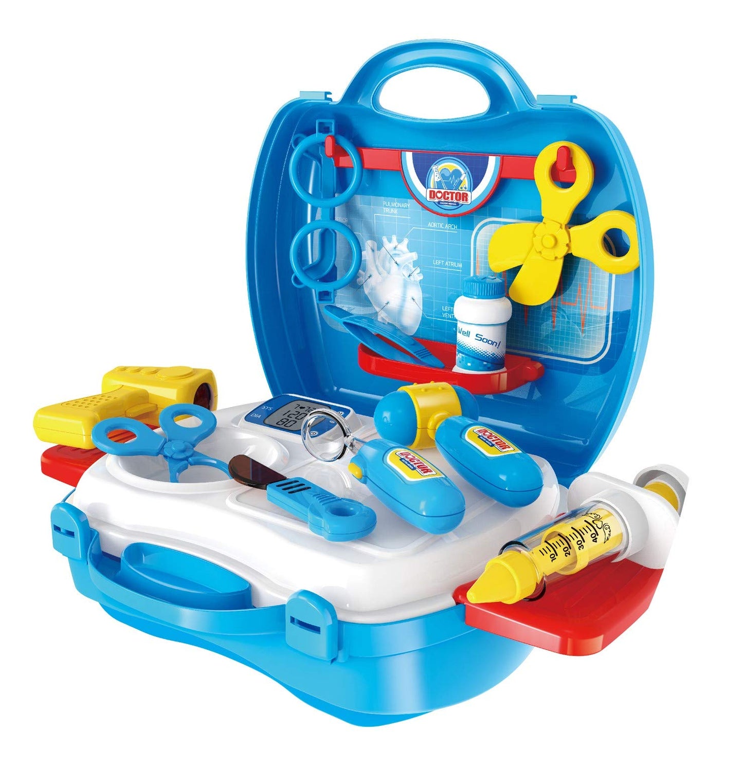 18-Piece Portable Doctor Play Set – Medical Kit for Kids with Carrying Case