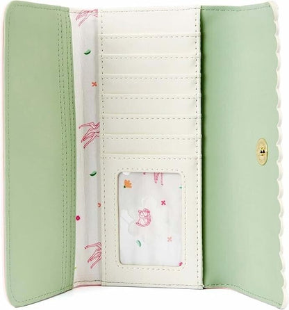 Loungefly Disney Bambi Springtime Gingham Trifold Wallet Cute Women's Accessory