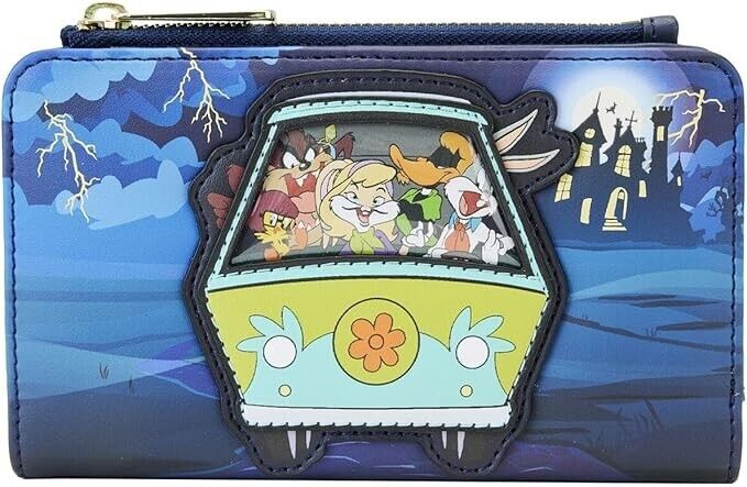 Looney Tunes Warner Bros 100th Anniversary Scooby-Doo Mash-Up Flap Wallet