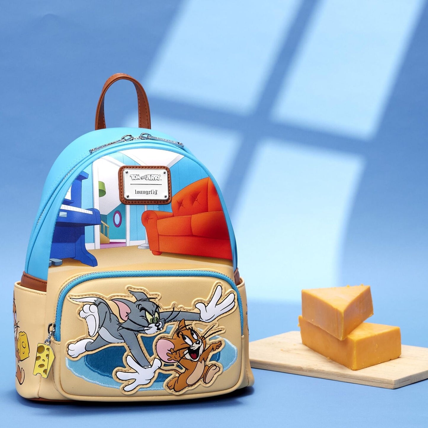 Loungefly Tom and Jerry Leather Mini Backpack - Official Merchandise, Gift Idea