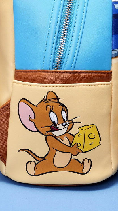 Loungefly Tom and Jerry Leather Mini Backpack - Official Merchandise, Gift Idea