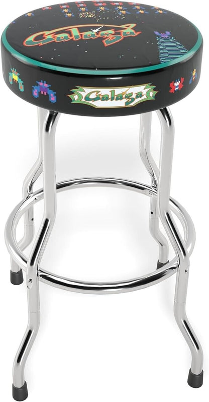 ARCADE1UP Adjustable Stool - Chrome-Plated Frame, Foam Padding