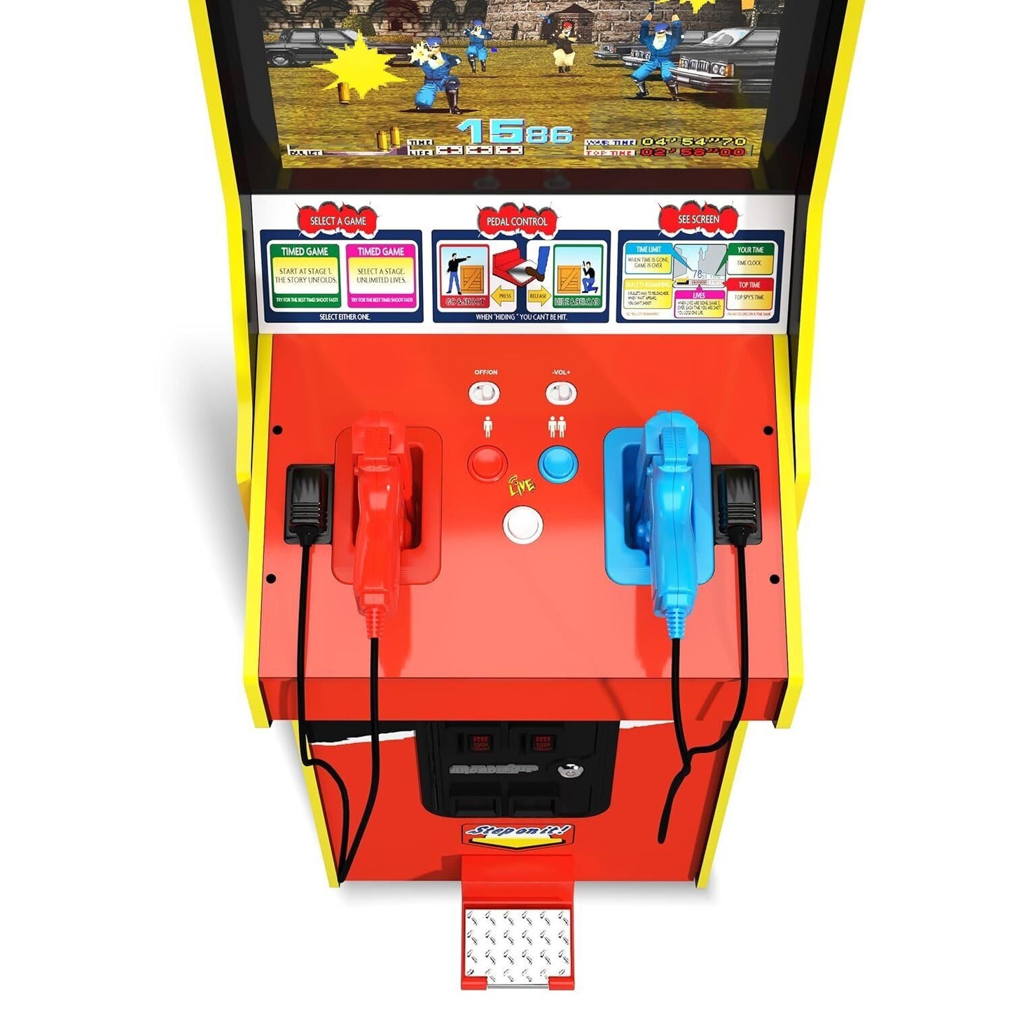 Arcade1up Time Crisis Deluxe Arcade Machine 4-IN-1 Game