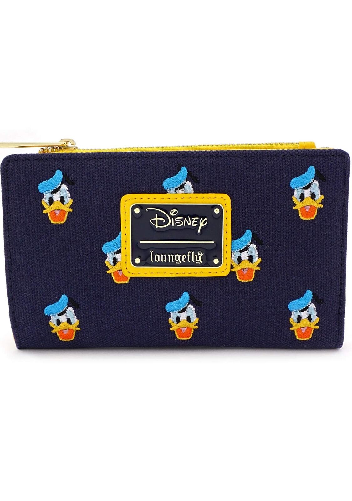 Loungefly x Disney Donald Duck Embroidered Canvas Zip Wallet - Multicolored, OS