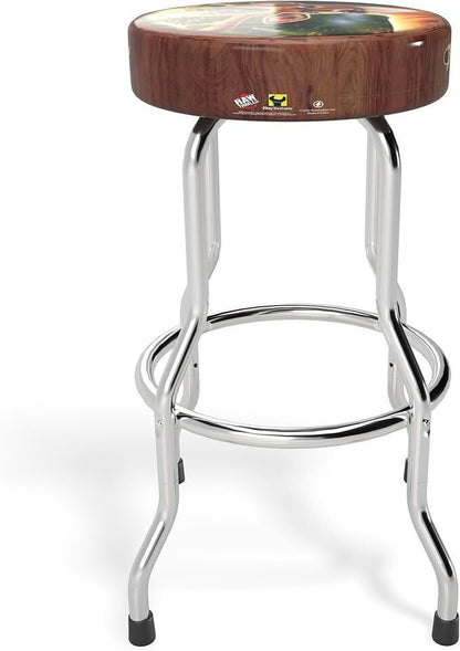 ARCADE1UP Adjustable Stool - Chrome-Plated Frame, Foam Padding