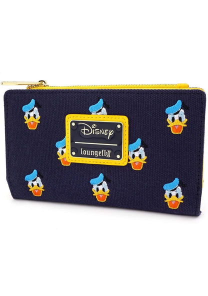 Loungefly x Disney Donald Duck Embroidered Canvas Zip Wallet - Multicolored, OS