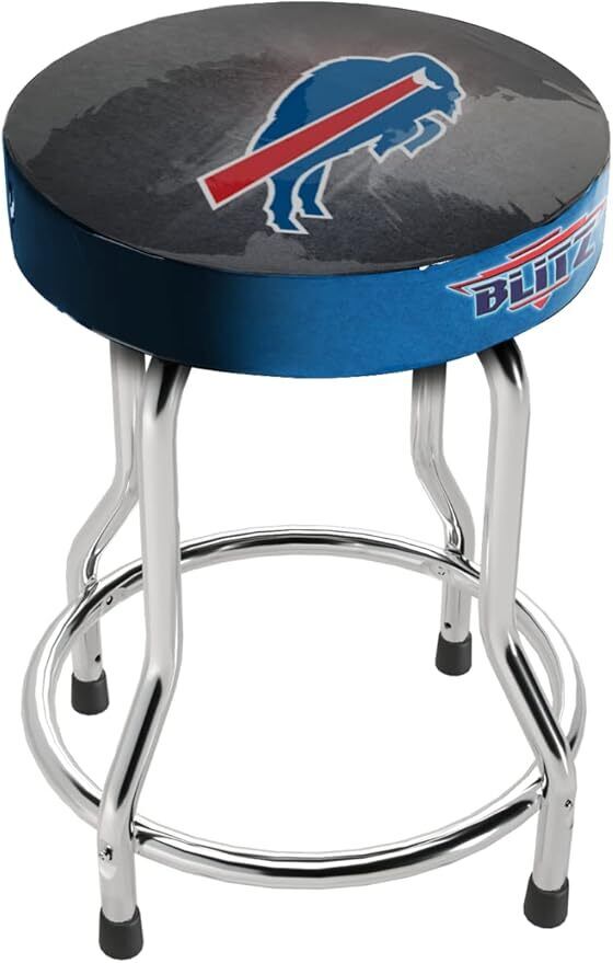 ARCADE1UP Adjustable Stool - Chrome-Plated Frame, Foam Padding