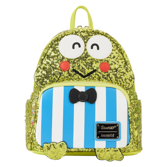 Loungefly Sanrio Sequin Keroppi Green Mini Backpack