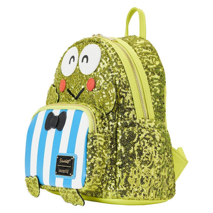 Loungefly Sanrio Sequin Keroppi Green Mini Backpack