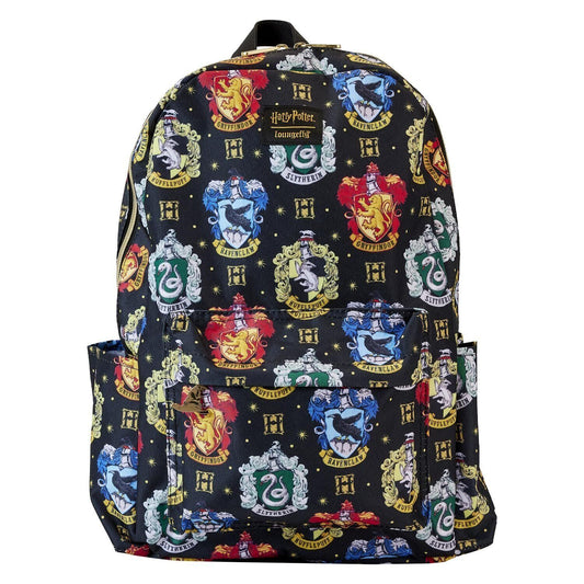 Loungefly Harry Potter Hogwarts Houses Backpack Inspired Nylon Backpack