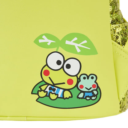 Loungefly Sanrio Sequin Keroppi Green Mini Backpack