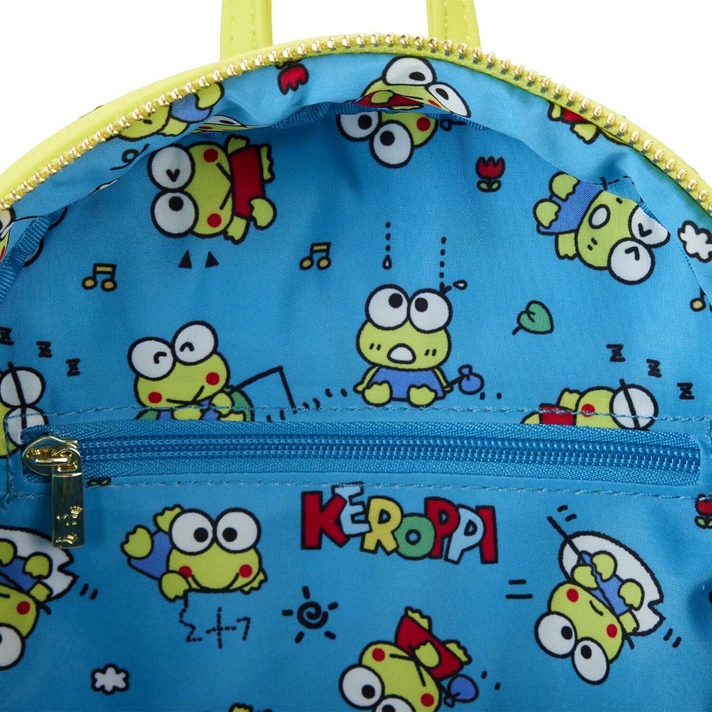 Loungefly Sanrio Sequin Keroppi Green Mini Backpack