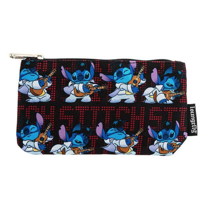 Loungefly X Disney Lilo And Stitch Elvis Nylon Cosmetic Pouch