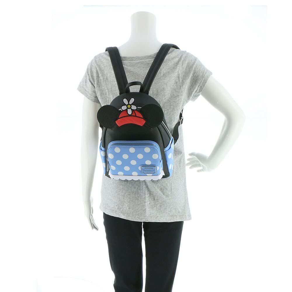 Loungefly Disney Positively Minnie Polka Dot Faux Leather Mini Backpack