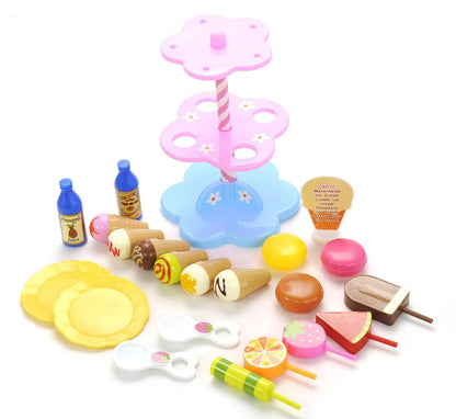 Sweet Treats Ice Cream & Dessert Tower Play Set – Fun Pretend Play for Kids