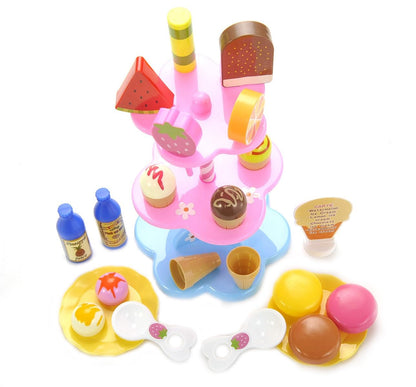 Sweet Treats Ice Cream & Dessert Tower Play Set – Fun Pretend Play for Kids