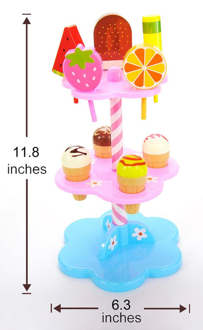 Sweet Treats Ice Cream & Dessert Tower Play Set – Fun Pretend Play for Kids