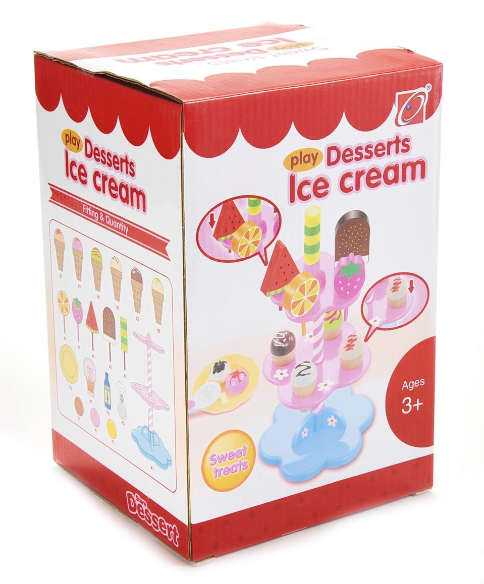 Sweet Treats Ice Cream & Dessert Tower Play Set – Fun Pretend Play for Kids